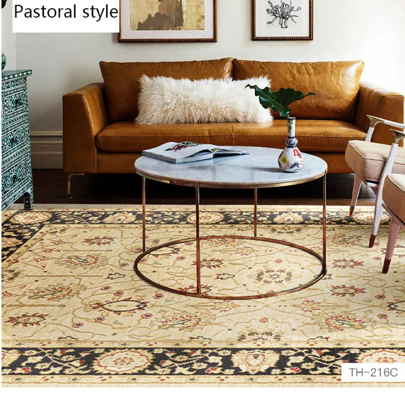 Американские классические персидские ковры для гостиной цветочный пасторальный