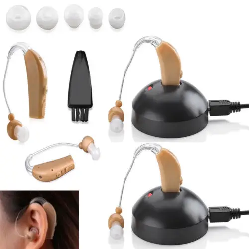 Small In Ear Invisible Best Sound Amplifier Adjustable Tone Hearing Aids Rechargeable Acousticon Sound Amplifier Earphones