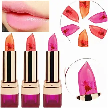 

Moisturizing Flowers Soft Pink Fresh Long Lasting Jelly Lipstick Color Changing Lip Gloss