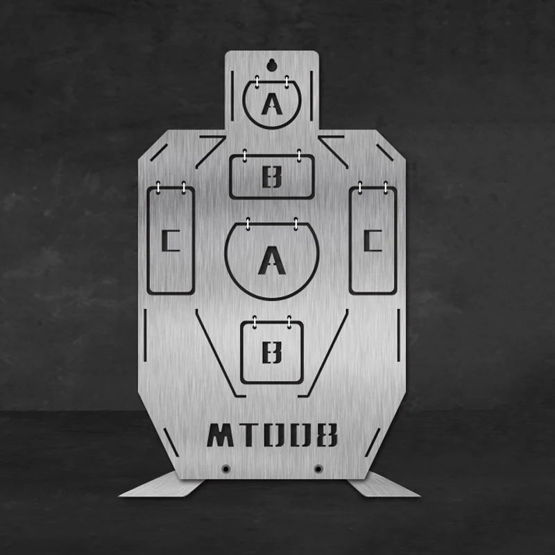 

Металлическая мишень из нержавеющей стали IDPA IPSC для профессионального обучения стрельбе, подходит для CO2 пистолета BB, пулевая Водяная бомба