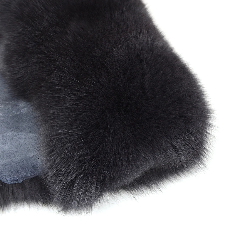 Medium gray Зимнее пальто из натурального Лисьего меха, женская жилетка из натурального Лисьего меха, красивое теплое пальто. Натуральный мех пальто куртка натуральный мех пальто - Цвет: Medium gray