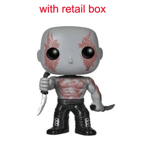 drax with box Персонажи Marvel ракета енот звезда-владыка гамора Дракс Разрушитель грутс каваи 10 см фигурка игрушки - Цвет: drax with box