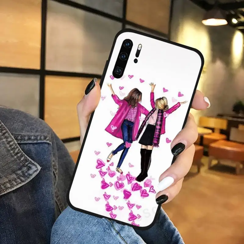 Girls Best Friend Phone Case For Huawei Mate 10 20 Lite Pro Nova 5t Honor 8a 8x 9x 20 10 10i pu case for huawei