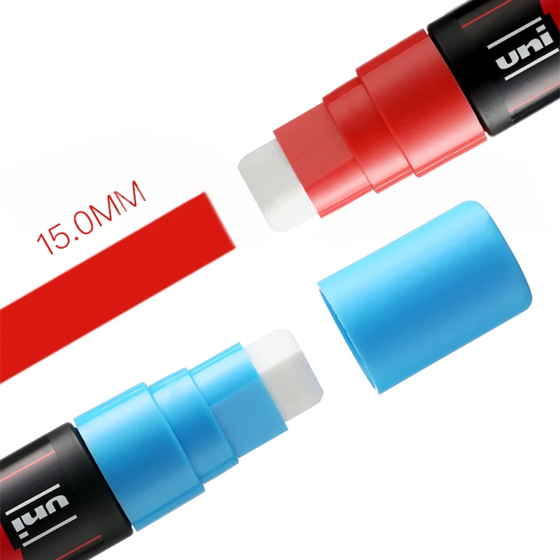 Один кусок Uni Posca PC-17K краска маркер ручка-Экстра Широкий Tip-15mm 8 цветов доступны rotulador