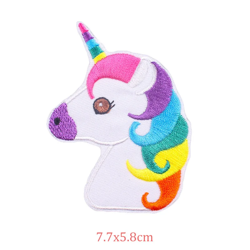 Единорог Железный На пластыри наклейки одежда мультфильм прекрасные украшения