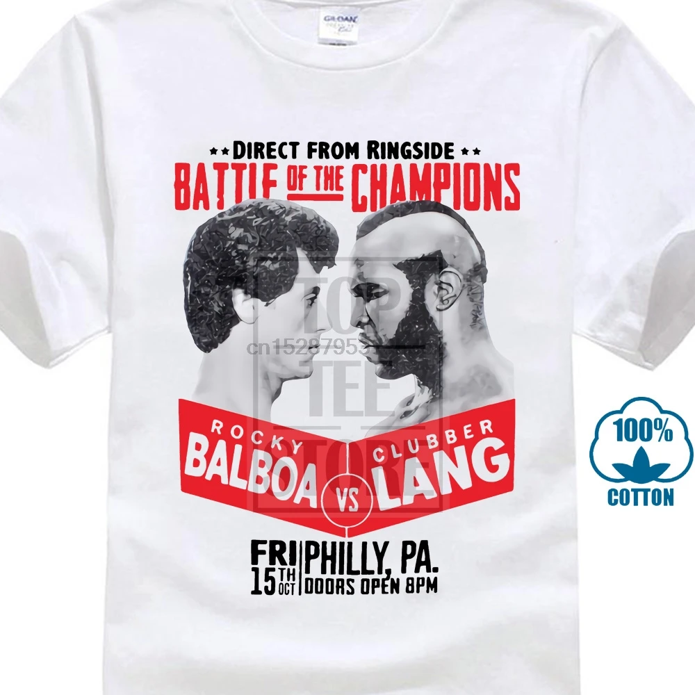 Рокки Бальбоа Clubber Lang для мужчин s Премиум Футболка фильм Rocky Iii обучение боксер
