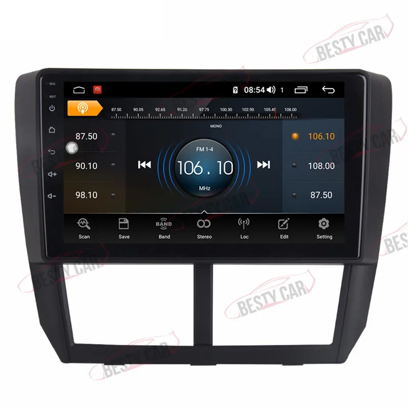 Sale Android 9.0 Octa Core 9 Inch Touch Screen GPS Car Radio Stereo For 2008 2009 2010 2011 2012 Subaru Forester Multimedia Player IPS 2.5D WIFI CARPLAY 4