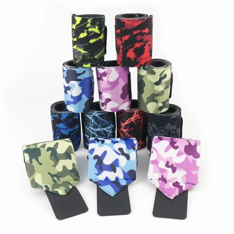 2Pcs Camouflage Neoprene Weightlifting Wrist Wrapping Support Fitness Crossfit Sport Wristbands Powerlifting Wrist Protector