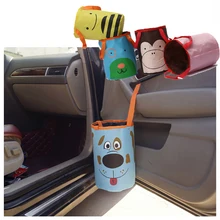 Складной мультяшный Оксфорд автомобильный мусорный контейнер портативный мусорный ящик Многофункциональный ведро для хранения
