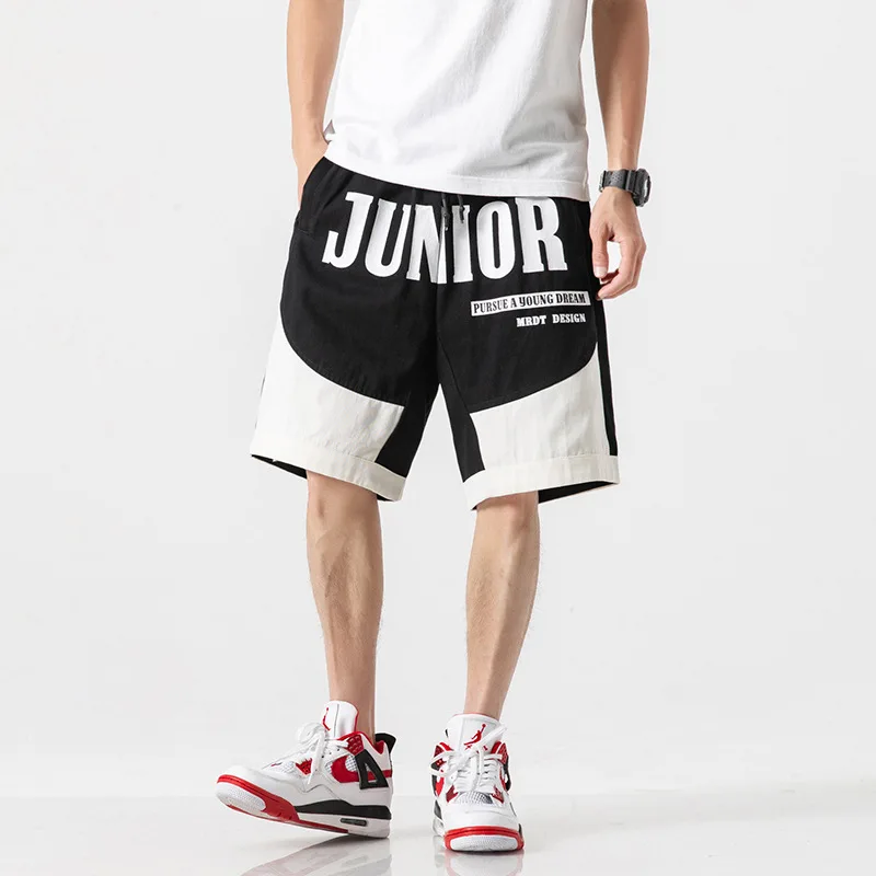 

Tang Mu Cool 2019 Summer Contrast Color Workwear Shorts Men Popular Brand Sports Shorts Hip Hop Loose Casual Pants