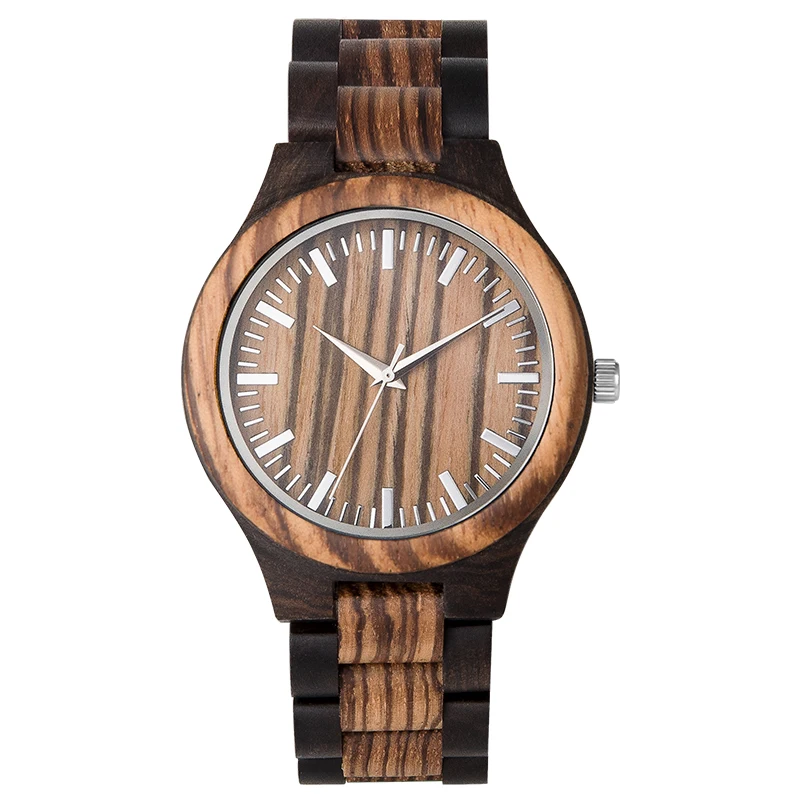 Handmade Wooden Watches for Women Men Quartz Analog Gifts for Lover
