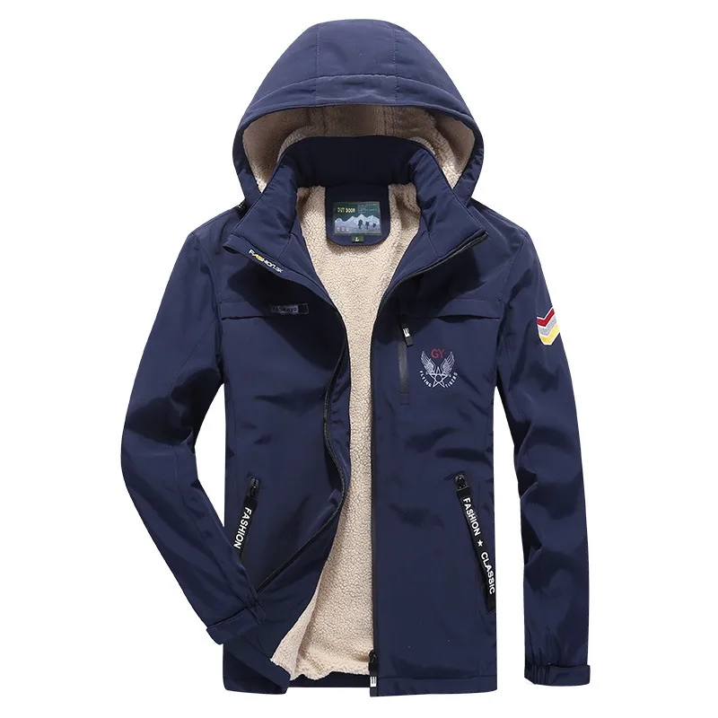 

Autumn And Winter New Style Men'S Wear Brushed And Thick Winter Clothes Men's Hooded Coat Men