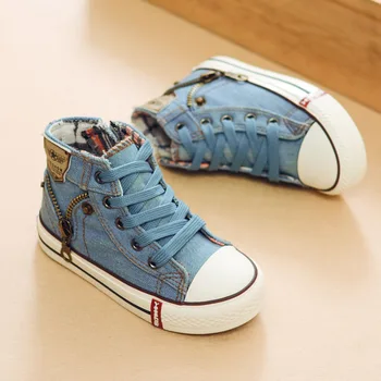 

YEESHOW Hight-top CHILDREN'S Shoes 2019 Spring And Autumn New Style Baby Toddler Shoes Cowboy Canvas Shoes