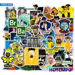 Autocollants séries TV Breaking Bad Style amusant, paquet d'autocollants pour Fans, bricolage, téléphone portable, bagages, guitare, Skateboard, vélo, voiture, 50 pièces 