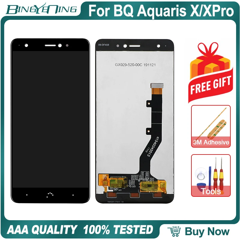 ЖК экран и дигитайзер сенсорного экрана для bq Aquaris X/X Pro запасные части