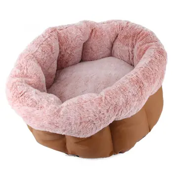 

Thicken Soft Plush Cotton Round Pet Winter Warm Bed House Mat for Small Dogs Cats Waterproof