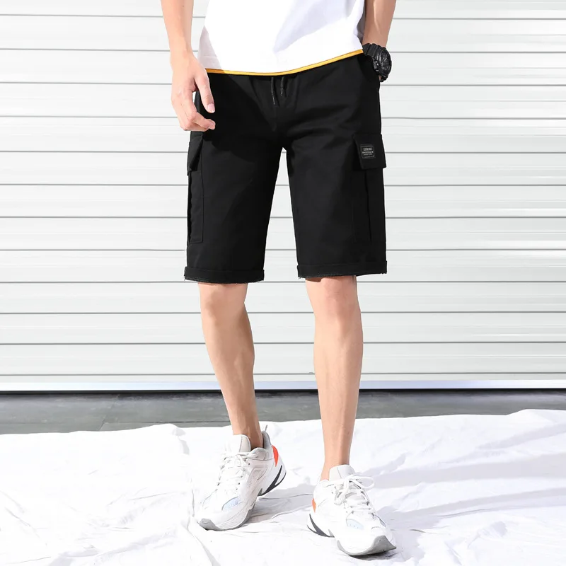 Men Knee Length Cotton Safari Style Shorts Straight Low Solid Shorts Men Casual Cotton Drawstring Hombre Summer Summer New Men Knee Length Cotton Safari Style Shorts Straight Low Solid Shorts Men Casual Cotton Drawstring Hombre Summer Summer New