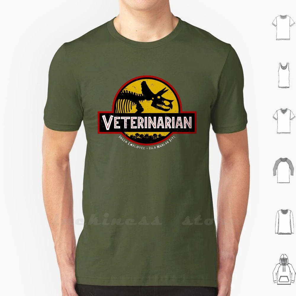 Park Vet T Shirt Custom Design Print Veterinarian Triceratops Skeleton  Skull Film Movie Cool Geek Nerd Logo - T-shirts - AliExpress
