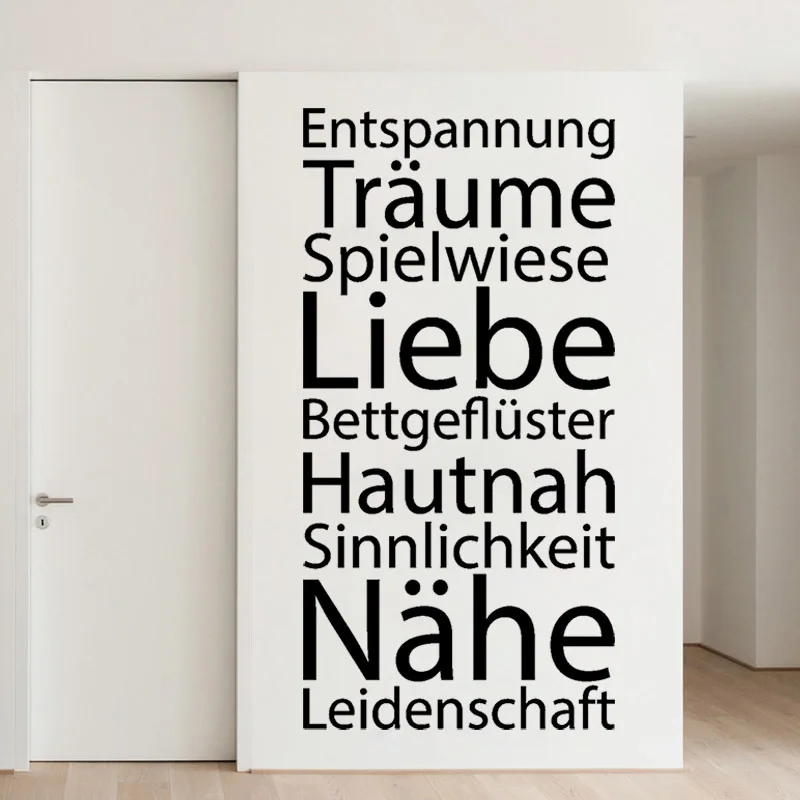 Sticker Entspannung Träume Spielwiese Vinyl Wall Art Decal Wallpaper Living Room Home Decor German Quote Poster House Decoration