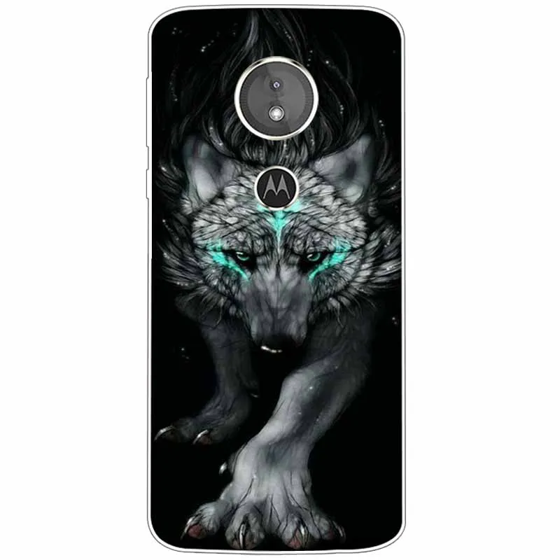 Animal Design TPU Soft Silicone Clear Case for Motorola Moto G6 Series