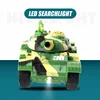 led light 4-CH 1:64 mini remote control tank RC car simulation combat tank model educational toy children gift 4