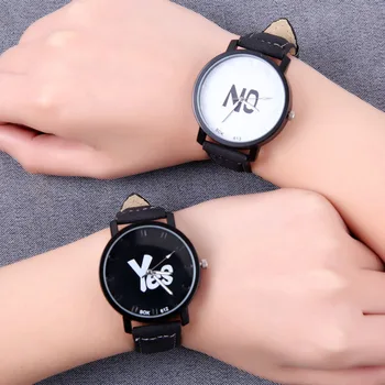 

Fashion Student Watch 9-18 years Old Children Sports Wristwatch Black White Dial Leather Band Wristwatch Kids Clock hour C244