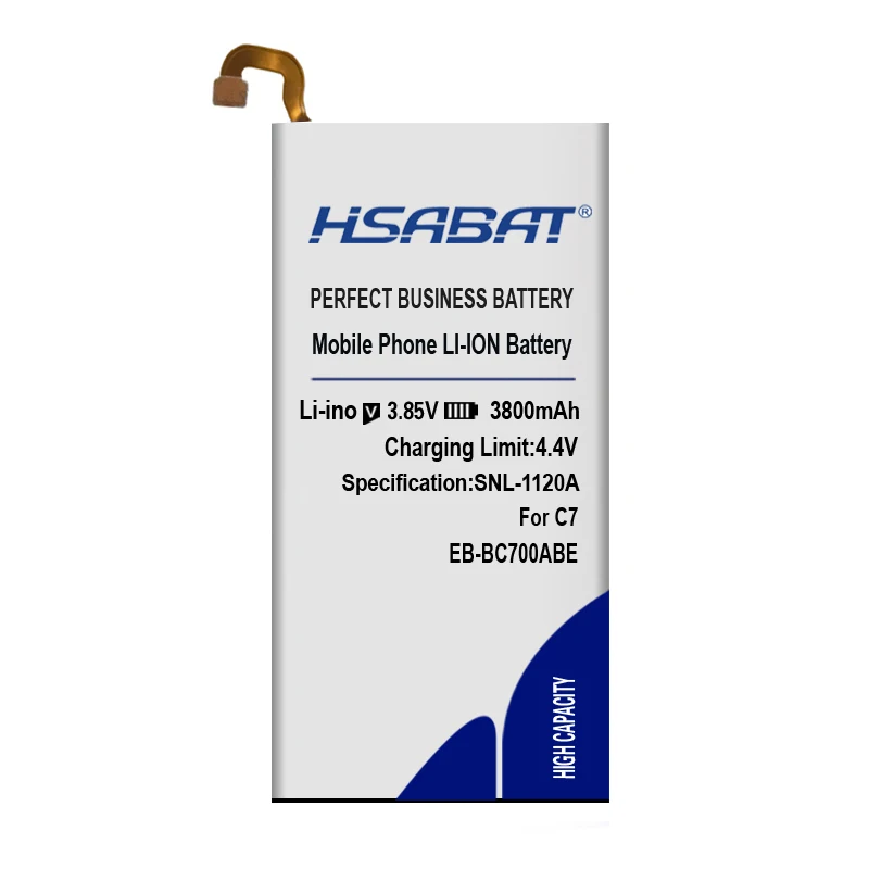 HSABAT 3800 мА/ч, EB-BC700ABE Батарея для samsung Galaxy C7 SM-C7010 Duos C7018 C7 Pro Duos SM-C701F/DS TD-LTE SM-C7000