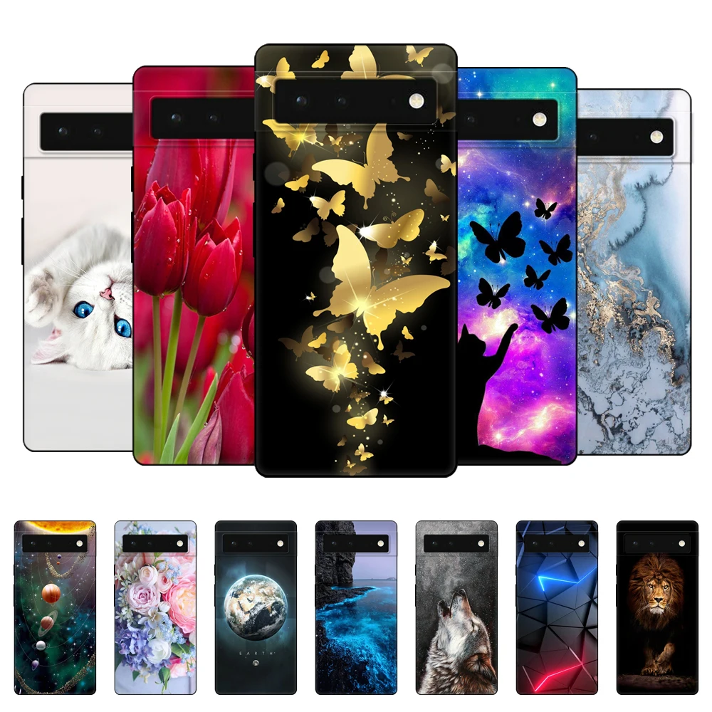 Per Google Pixel 6 Custodia Per Google Pixel 6 Pro Cover Posteriore Per Google Pixel6 Pixel 6Pro Custodia Morbida In Silicone Tpu Nero