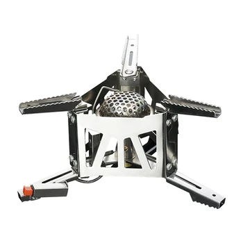 

Backpacking Stove Windproof Camping Gas Stove Portable Lightweight Outdoor Folding Camp Stove for Camping