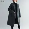 Plus Size Winter Long Jacket Coat Women Black Blazer Woman Winter Coats and Jackets Womens Clothing Female 2022 Overcoat ► Photo 1/6