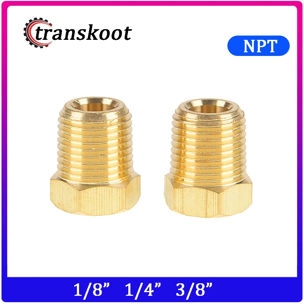Латунный фитинг для труб резьба NPTF с шестигранной головкой 3152 1/8 &quot1/4&quot 3/8&quot|brass