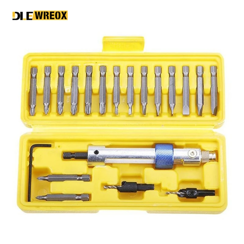 

20Pcs/Set Half Time Drill High Speed Steel Drill Driver Double Use Hand Screwdriver Head With Storage Box Multi-functional Tools