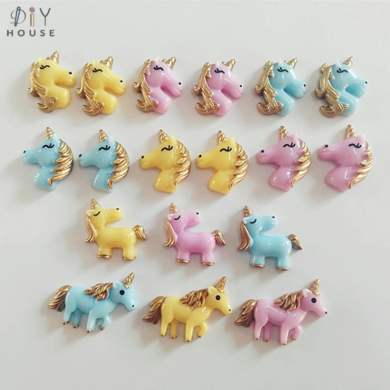 10/20/30 шт с милой лошадкой и единорог плоская полимерная DIY рукоделия защитный