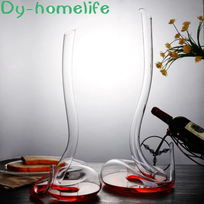 Nordic Creative Handmade Snake-shaped Crystal Glass Decanter Restaurant Household Special-shaped Wine Whiskey Vodka Dispenser