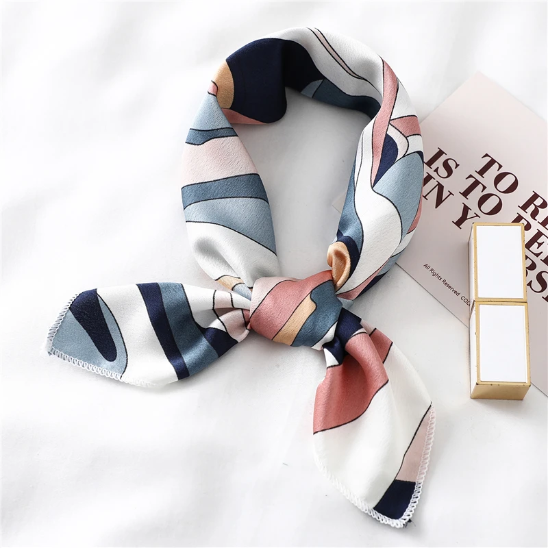 Bufanda cuadrada de seda para mujer, pañuelo de cuello pequeño con  estampado de moda, banda para el pelo para oficina, Foulard, pañuelo de  mano, chal 2022|Bufandas de mujer| - AliExpress