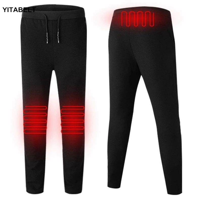 

Winter Outdoor Heating Pants Trousers 3 Mode Adjustable Temperature USB Heated Trousers Leggings Base Layer