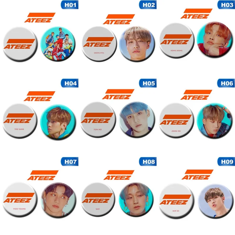 ATEEZ Brooch Badges