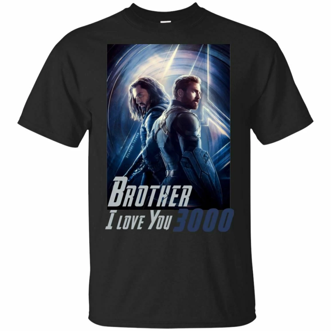 Баки Барнс-Капитан Америка Brothers I Love You 3000 цитаты футболка подарки | Мужская одежда