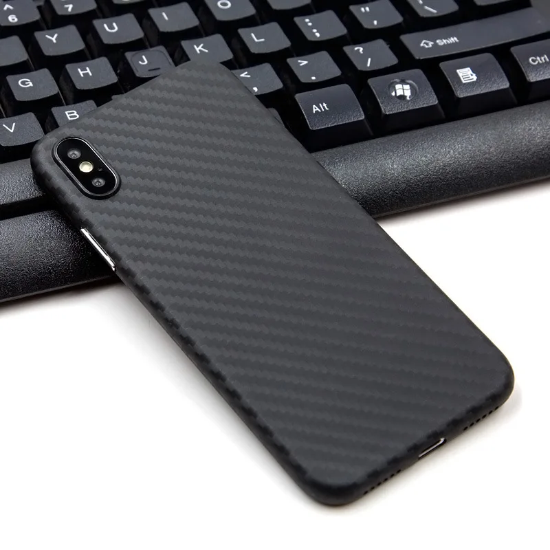 US $323.00 1000pcs AntiFingerprint Frosted Phone Cover Carbon Fiber Grain Protective Shell For IPhone Xs Max IPhoneXR Xs X Light PP Case