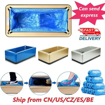 

New Automatic Shoe Cover Dispenser 100pcs Shoe Covers Automatic Machine One-time Film Machine Foot Set Shoes Home Office