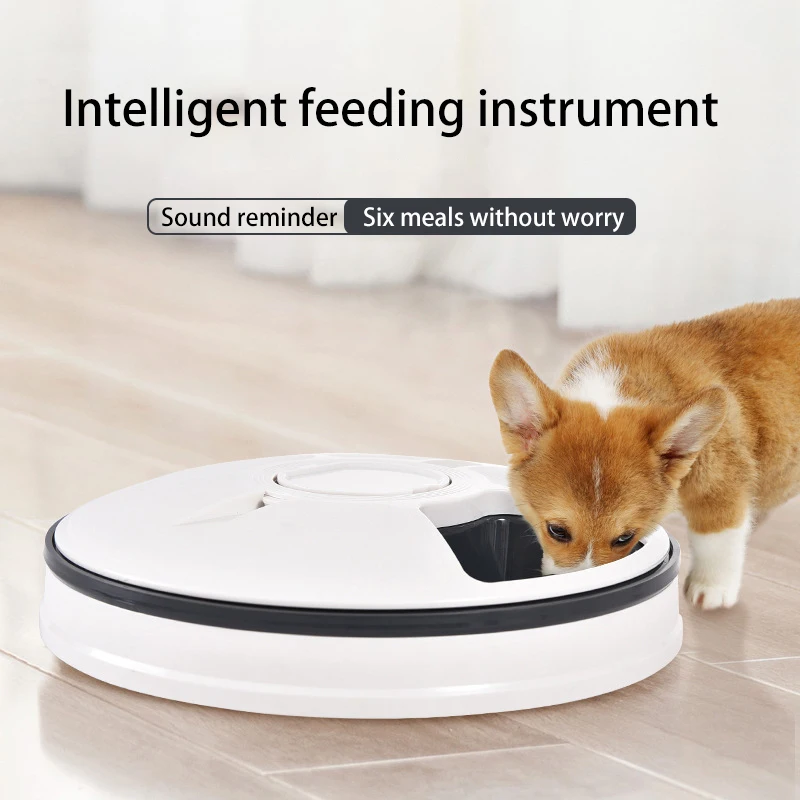 Pet Bowl Pet Supplies Six hole Intelligent Timed Feeding Device Timed