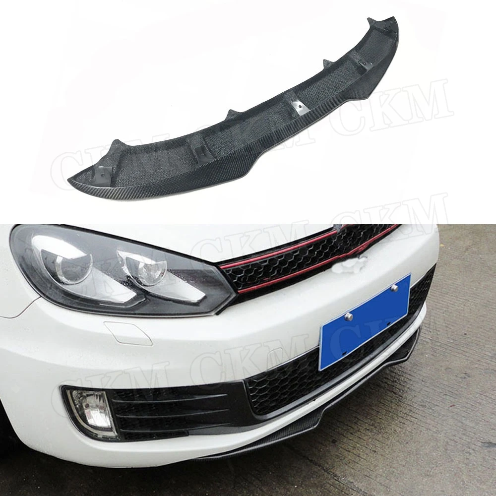 Передний спойлер из углеродного волокна для Volkswagen VW Golf 6 VI MK6 GTI 2010 2013 H1 Style FRP Head Chin