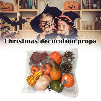 

Newest 166pcs/50pcs Halloween Simulation Small Foam Pumpkins Props Home Party Decor