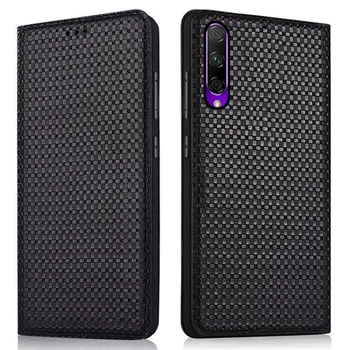 

Genuine leather magnetic mobile phone bag for Huawei Honor 9X Pro flip cover for Huawei Honor 9X phone case standing case coque