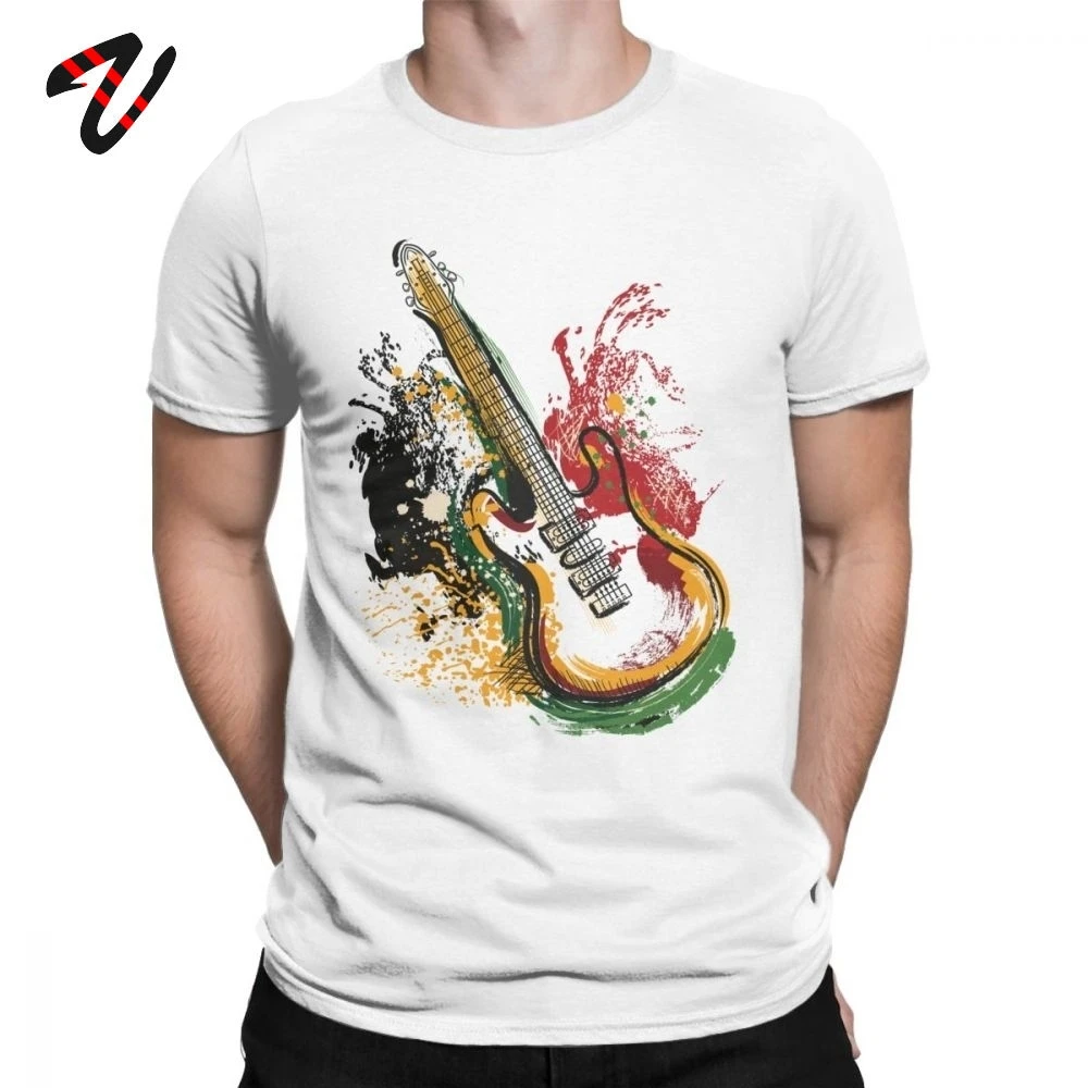 Punk Mens Tshirt Electric Guitar Grunge 