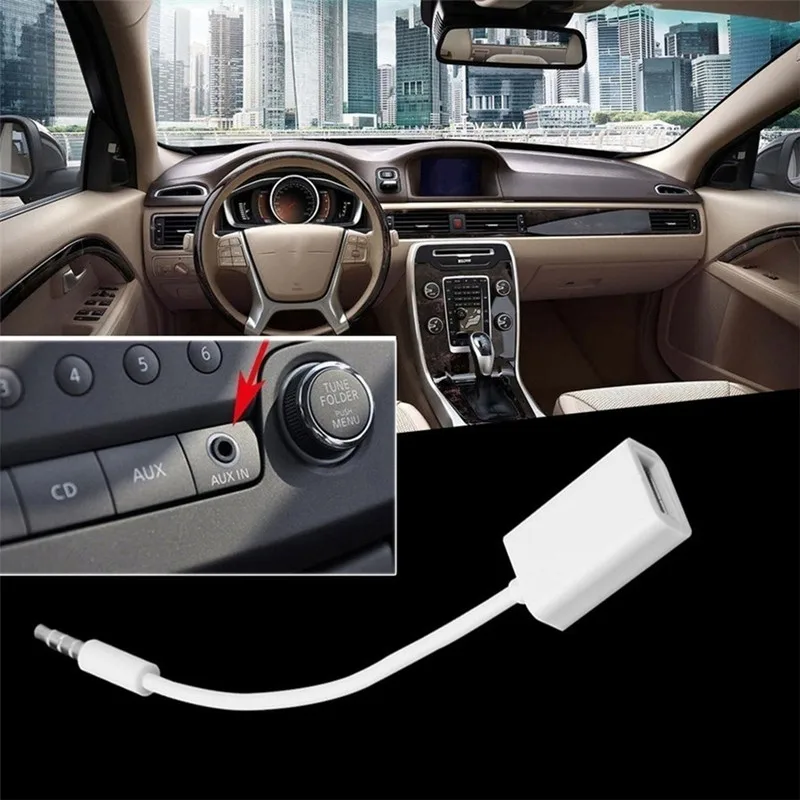 Автомобильный внедорожник MP3 3,5 мм штекер AUX аудио разъем для USB 2,0 Женский кабель конвертер автомобильные аксессуары USB адаптер аудио разъем USB 2,0