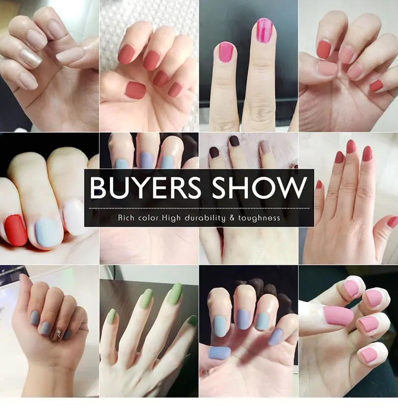 Zation Nail Design Frosted Surface Gel Nail Polish Transparent Color Matte Top Coat Nail UV Gel 3