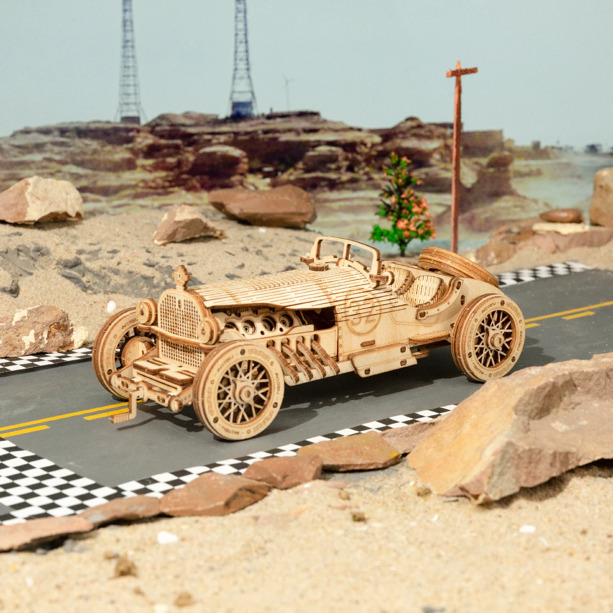 Grand Prix Car DIY Scale 3D Model Vehicle