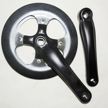 

44 T 170mm aluminum alloy Fixed Gear bicycle Crankset single speed sprocket wheel folding bicycle Teeth plate crank