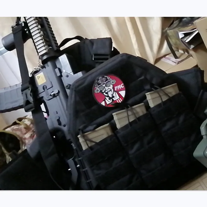 Тактическая вышивка Военная нашивка PMC шлем для взрослых роботов частный мини
